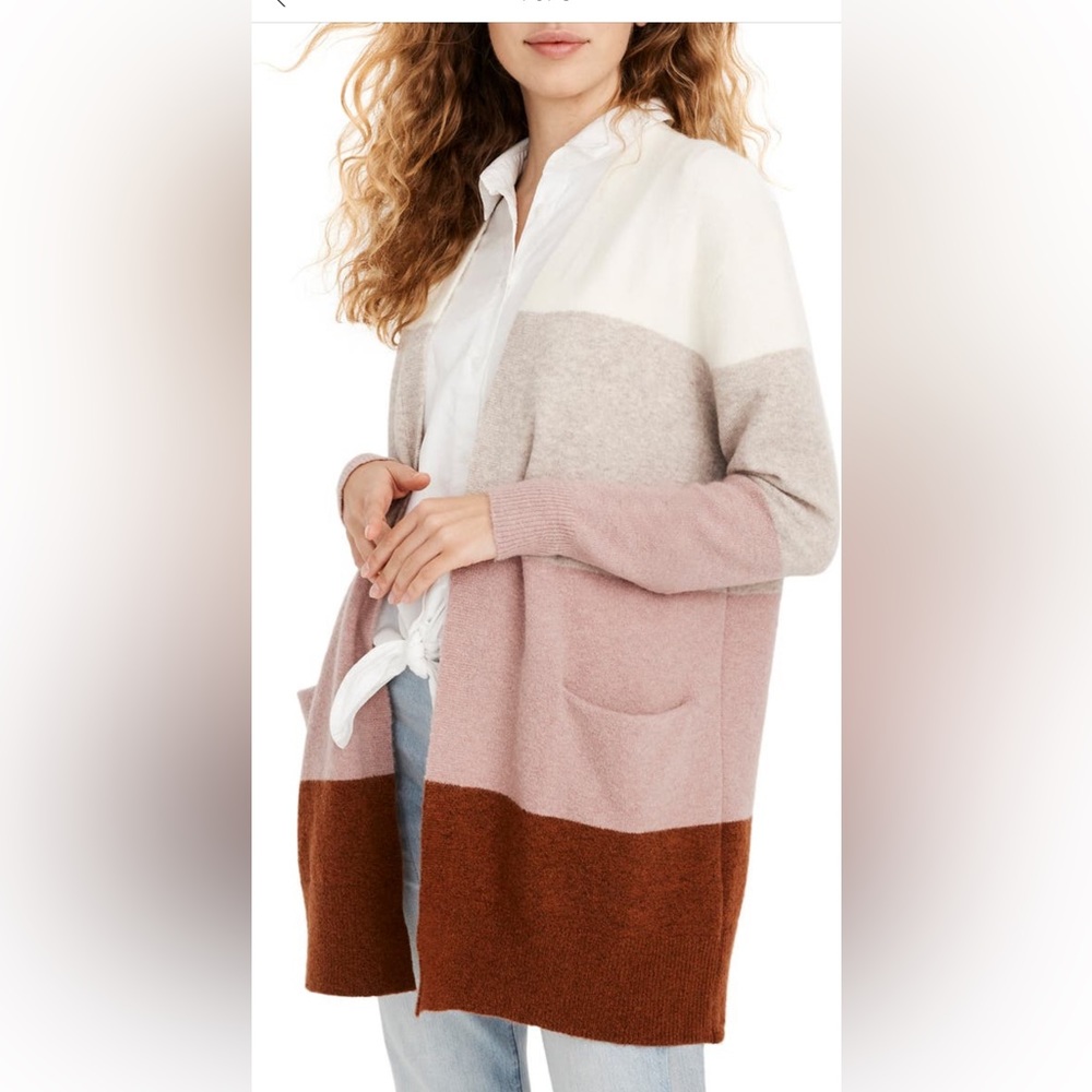 Madewell Ryder Stripe Cardigan Sweater - Small